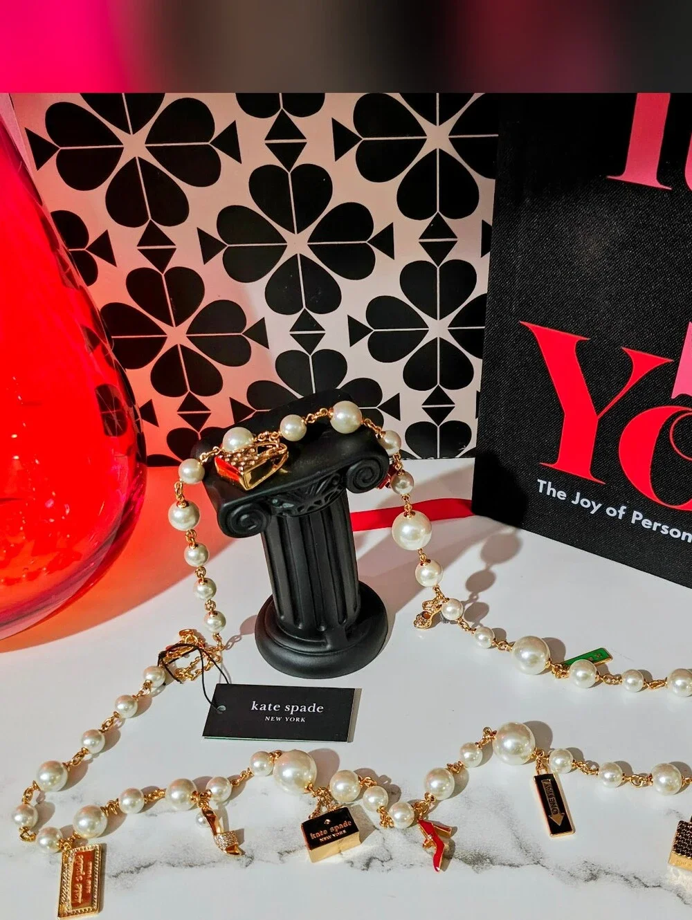 Kate Spade New York Minute Statement Charm Necklace - Bestseller! NOVELTY Piece!